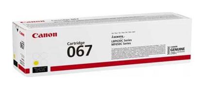 Canon 067 Γνήσιο Toner Laser Εκτυπωτή Κίτρινο 1250 Σελίδων (5099C002)