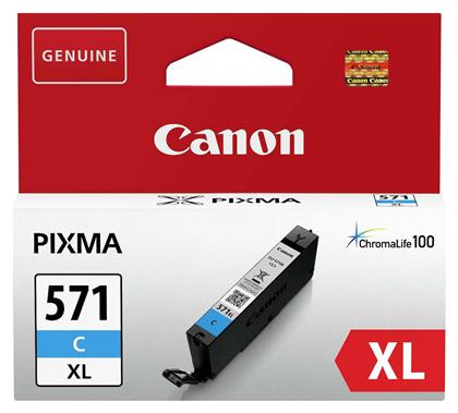 Canon CLI-571XL Γνήσιο Μελάνι Εκτυπωτή InkJet Κυανό (0332C001) από το e-shop