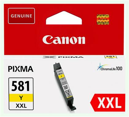 Canon CLI-581XXL Γνήσιο Μελάνι Εκτυπωτή InkJet Κίτρινο (1997C001) από το e-shop