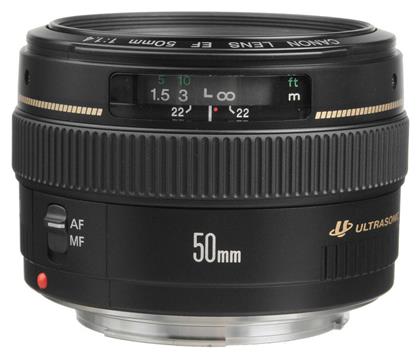 Canon Full Frame Φωτογραφικός Φακός 50mm f/1.4 USM Σταθερός για Canon EF Mount Black