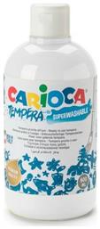 Carioca Tempera Τέμπερα Ζωγραφικής Λευκή σε Μπουκάλι 500ml από το e-shop