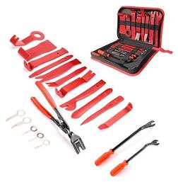 Carro Εργαλείο Αφαίρεσης Ταπετσαρίας & Εσωτερικών Πλαστικών Ταμπλό Αυτοκινήτου με Θήκη & Τσάντα Μεταφοράς 19τμχ