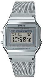 Casio Collection Silver Stainless Ρολόι με Μηχανισμό Μπαταρίας