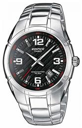 Casio Edifice Ρολόι Μπαταρίας με Ασημί Μεταλλικό Μπρασελέ