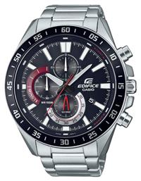 Casio Edifice Ρολόι Μπαταρίας με Μεταλλικό Μπρασελέ