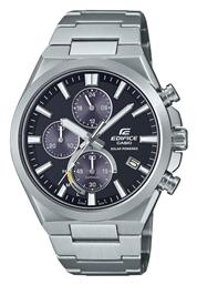 Casio Edifice Ρολόι Μπαταρίας με Μεταλλικό Μπρασελέ