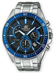 Casio Edifice Ρολόι Μπαταρίας με Μεταλλικό Μπρασελέ