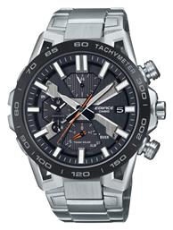 Casio EQB-2000DB-1AER Solar Stainless Steel 56mm Smartwatch (Ασημί) από το Kiriakos Gofas