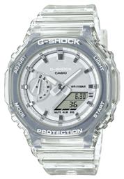 Casio G-Shock Ψηφιακό/Αναλογικό Ρολόι με Λευκό Καουτσούκ Λουράκι