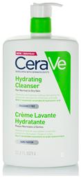 CeraVe Hydrating Normal To Dry Skin Κρέμα Καθαρισμού Προσώπου 1000ml