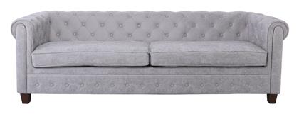 Chesterfield-W Τριθέσιος Καναπές Antique Γκρι 219x82εκ. από το Esmarket