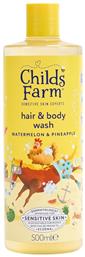 Childs Farm Παιδικό Αφρόλουτρο & Σαμπουάν με Καρπούζι / Ανανά σε Μορφή Gel 500ml