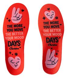 Christou 1910 Move Your Mood Comfy Ανατομικοί Πάτοι Red 2τμχ