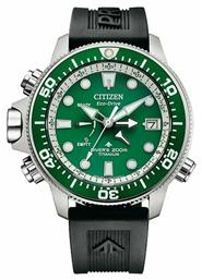 Citizen Promaster Marine Ρολόι Χρονογράφος Eco - Drive με Καουτσούκ Λουράκι σε Μαύρο χρώμα