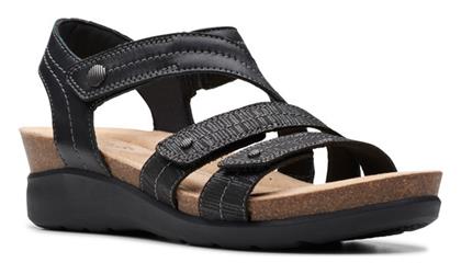 Clarks Clara Δερμάτινα Γυναικεία Σανδάλια με Λουράκι σε Χρώμα