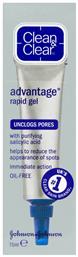 Clean & Clear Advantage Rapid Gel Serum Προσώπου 15ml