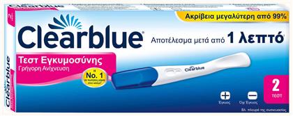 Clearblue Γρήγορη Ανίχνευση Τεστ Εγκυμοσύνης Γρήγορης Ανίχνευσης μετά από 1 Λεπτό 1τμχ