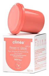 Clinea Reset n' Glow Refill Αντιγηραντική Κρέμα Ημέρας 50ml