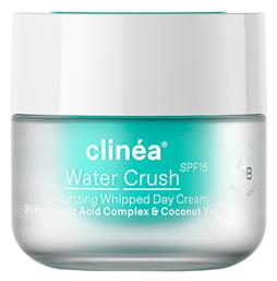 Clinea Water Crush 48ωρη Κρέμα Προσώπου Ημέρας με SPF15 για Ενυδάτωση με Υαλουρονικό Οξύ 50ml