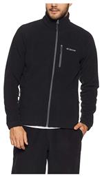 Columbia Fast Trek II Ανδρική Ζακέτα Fleece με Φερμουάρ Μαύρη