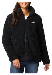 Columbia Fleece Γυναικεία Ζακέτα με Φερμουάρ σε Μαύρο Χρώμα