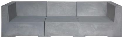Concrete Τριθέσιος Καναπές Εξωτερικού Χώρου 235x81x65cm