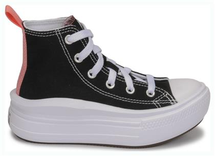 Converse Παιδικά Sneakers High Chuck Taylor All Star Move Hi Black / Pink Salt / White