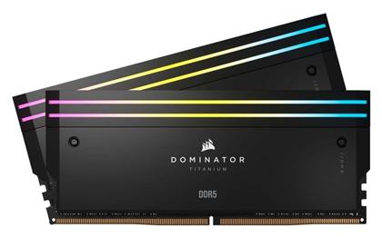 Corsair Dominator Titanium RGB 96GB DDR5 RAM με 2 Modules (2x48GB) και Ταχύτητα 6400 για Desktop από το e-shop