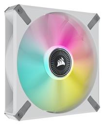 Corsair iCUE ML140 RGB Elite Premium Case Fan με Σύνδεση 4-Pin PWM Λευκό από το e-shop