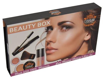 Cougar Beauty Box Pure Mineral Makeup 6 Piece Set Cinnamon