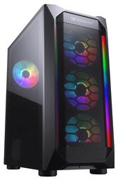 Cougar MX410 Mesh-G RGB Gaming Midi Tower με Πλαϊνό Παράθυρο