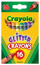 Crayola Glitter Σετ Κηρομπογιές 16τμχ από το Plus4u