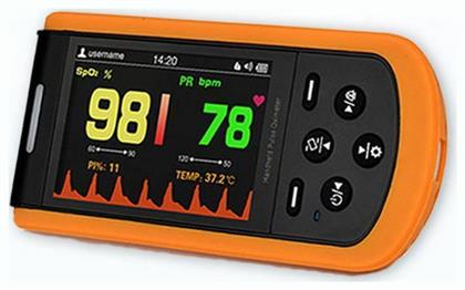 Creative Medical SP-20 Παλμικό Οξύμετρο Χειρός Πορτοκαλί