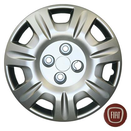 Croatia Cover Σετ Τάσια Αυτοκινήτου Fiat Punto/Palio/Albea/Doblo 4τμχ 14'' Ασημί