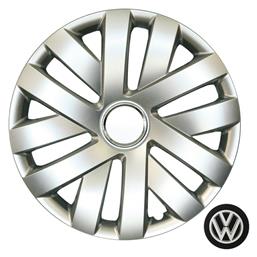 Croatia Cover Σετ Τάσια Αυτοκινήτου Volkswagen Polo 6R 4τμχ 15'' Ασημί