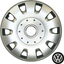 Croatia Cover Σετ Τάσια Αυτοκινήτου VW Transporter T5 /Golf IV/ Passat B5/ Beetle 4τμχ 16'' Ασημί