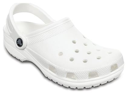 Crocs Classic Ανατομικά Σαμπό Λευκά από το Modivo