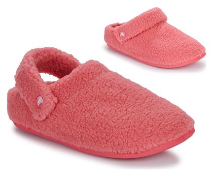 Crocs Classic Cozzzy Χειμερινές Γυναικείες Παντόφλες σε Ροζ χρώμα