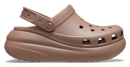 Crocs Classic Crush Ανατομικά Σαμπό Καφέ από το MybrandShoes