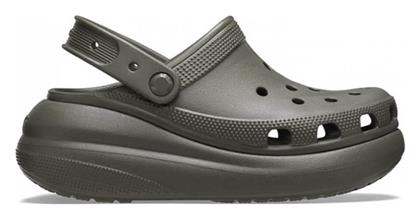 Crocs Classic Crush Ανατομικά Σαμπό Πράσινα από το Tsakiris Mallas