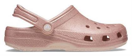 Crocs Classic Glitter Clog Σαμπό Ροζ