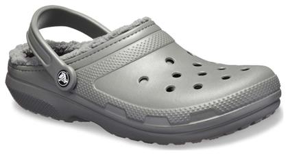 Crocs Classic Lined Clog Κλειστές Χειμερινές Ανδρικές Παντόφλες Slate Grey / Smoke από το Spartoo