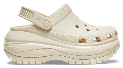 Crocs Classic Mega Crush Unisex Σαμπό Λευκό