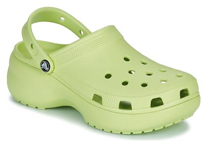 Crocs Classic Platform Clog Ανατομικά Σαμπό Πράσινα