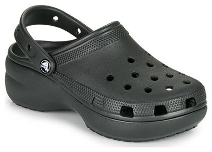 Crocs Classic Platform Clog Αντιολισθητικό Unisex Σαμπό Μαύρο