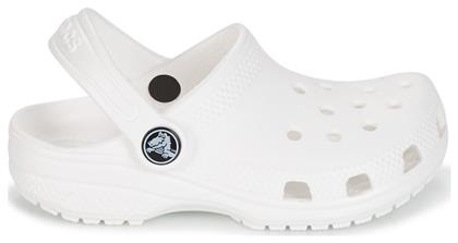 Crocs Παιδικά Ανατομικά Σαμπό Θαλάσσης Classic Λευκά