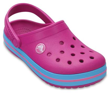 Crocs Παιδικά Ανατομικά Σαμπό Θαλάσσης Crocband Φούξια