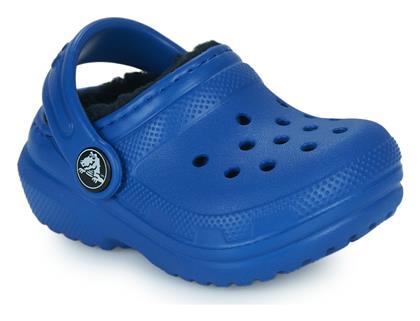 Crocs Παιδικές Παντόφλες Μπλε Classic Lined