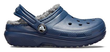 Crocs Παιδικές Παντόφλες Navy Μπλε Classic Lined