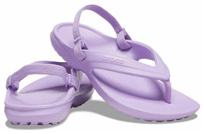 Crocs Παιδικές Σαγιονάρες Flip Flops Λιλά Classic Flip από το Favela